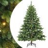 vidaXL Umel&yacute; vianočn&yacute; stromček s 150 LED-i Zelen&aacute; 150 cm PE a PVC