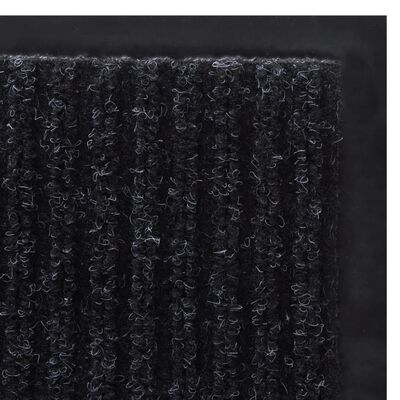 Čierna PVC rohožka 90 x 60 cm