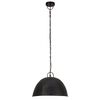 vidaXL Industri&aacute;lna vintage z&aacute;vesn&aacute; lampa 25W, čierna,okr&uacute;hla 41cm E27