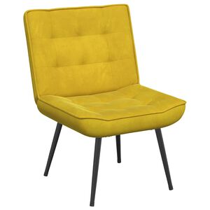 VidaXL Relaxačn&eacute; kreslo Žlt&eacute; 64x74x84 cm Zamat