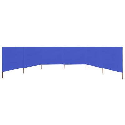 vidaXL 6-panelová zábrana proti vetru látková 800x120 cm azúrovo-modrá