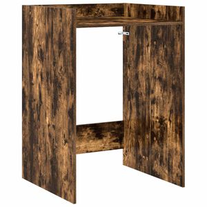 vidaXL Kabinet na pr&aacute;čku Dymov&aacute; dub 67,5 x 62 x 97 cm Kompozitn&eacute; drevo