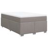 vidaXL Boxspring posteľ s matracom sivohned&aacute; 120x190 cm l&aacute;tka