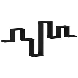 vidaXL Stenn&aacute; polica N&aacute;stenn&yacute; Čierny dub 104,5 x 43 x 10 cm