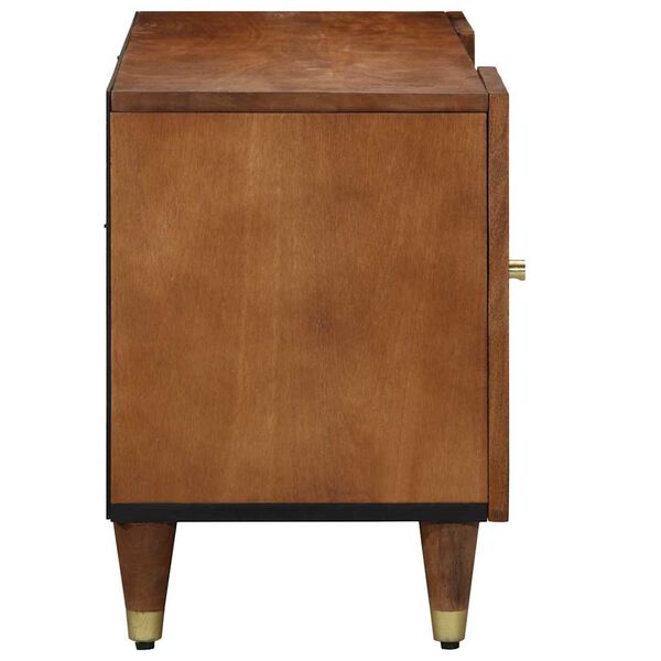 vidaXL TV skrinka Medov&aacute; hned&aacute; 105 x 33 x 46 cm Mas&iacute;vne mango drevo