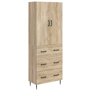 vidaXL Sada skr&iacute;ň 2 pcs Dub sonoma 66 x 34,5 x 90 cm Kompozitn&eacute; drevo