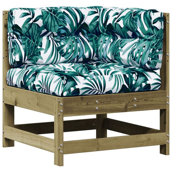 vidaXL 5-dielna z&aacute;hradn&aacute; sedacia s&uacute;prava s vank&uacute;&scaron;mi impreg. borovica