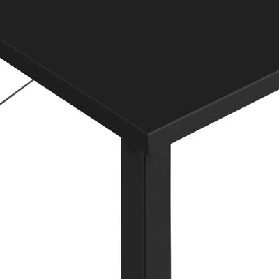vidaXL Počítačový stôl, čierny 80x40x72 cm, MDF a kov