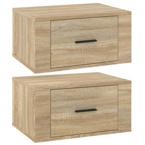 vidaXL N&aacute;stenn&eacute; nočn&eacute; stol&iacute;ky 2 ks dub sonoma 50x36x25 cm