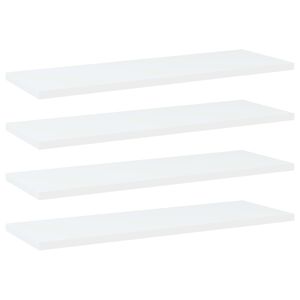 vidaXL Pr&iacute;davn&eacute; police 4 ks, biele 60x20x1,5 cm, kompozitn&eacute; drevo