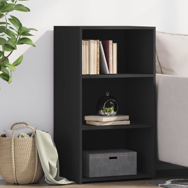 vidaXL Komoda čierna 50x41x93 cm kompozitné drevo