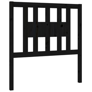 vidaXL Čelo postele čierne 96x4x100 cm mas&iacute;vna borovica