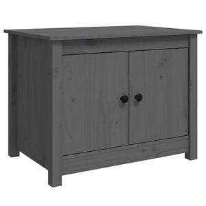 vidaXL Konferenčn&yacute; stol&iacute;k siv&yacute; 71x49x55 cm borovicov&yacute; mas&iacute;v