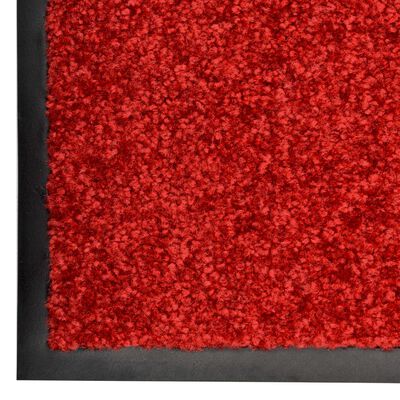 vidaXL Rohožka, prateľná, červená 60x180 cm