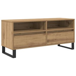 vidaXL TV skrinka so z&aacute;suvkou Remeseln&yacute; dub 100 x 34,5 x 44,5 cm