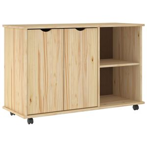 vidaXL Kolieskov&aacute; skriňa s kolesom Hned&aacute; 100 x 39 x 65,5 cm