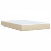 vidaXL Boxspring posteľ s matracom kr&eacute;mov&yacute; 120x200 cm l&aacute;tka