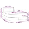 vidaXL Boxspring posteľ+matrac a LED, kapuč&iacute;nov&aacute; 120x190cm, umel&aacute; koža
