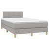 vidaXL Boxspring posteľ s matracom bledosiv&aacute; 120x200 cm l&aacute;tka