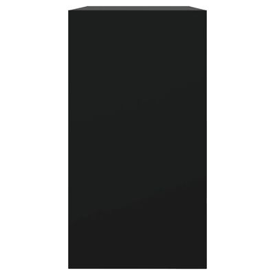 vidaXL Botník čierny 80x34x63 cm spracované drevo