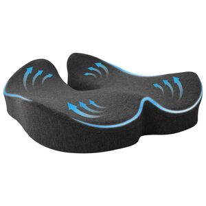 vidaXL Podložka na sedadlo Tmavo &scaron;ed&aacute; 50 x 43 x 10 cm Pam&auml;ťov&aacute; pena