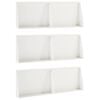 vidaXL Oporn&yacute; m&uacute;r 6 ks 60 x 12 x 50 cm Oceľ Biela