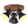 vidaXL Industri&aacute;lna stropn&aacute; lampa 25 W, čierna 42x27 cm E27