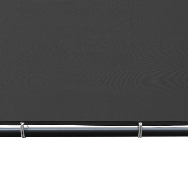 vidaXL Altánok so šikmou strechou 400x400x270 cm, antracitový 180 g/m²