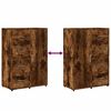 vidaXL Komody 2 ks dymov&yacute; dub 60x31x84 cm kompozitn&eacute; drevo