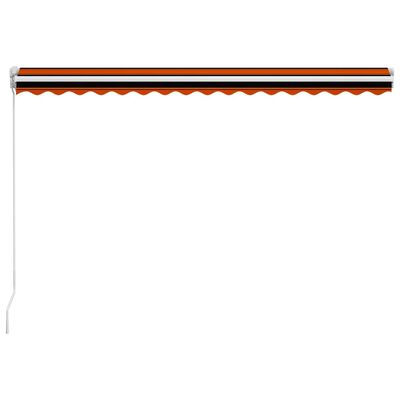 vidaXL Ručná zaťahovacia markíza 400x300 cm oranžová a krémová