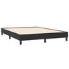 vidaXL Posteľn&yacute; r&aacute;m boxspring s matracom čierny 160x210 cm zamat