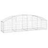 vidaXL Oblúkový gabionový kôš 200x50x40/60 cm pozinkované železo