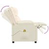 vidaXL Masážne kreslo, krémové, umelá koža