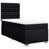 vidaXL Posteľn&yacute; r&aacute;m boxspring s matracom čierny 90x190 cm l&aacute;tka