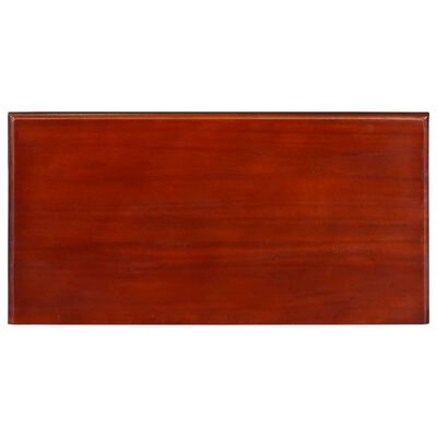 vidaXL Konzolový stolík klasický hnedý 60x30x75 cm mahagónový masív