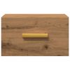 vidaXL Nástenný nočný stolík dub artisan 35x35x20 cm
