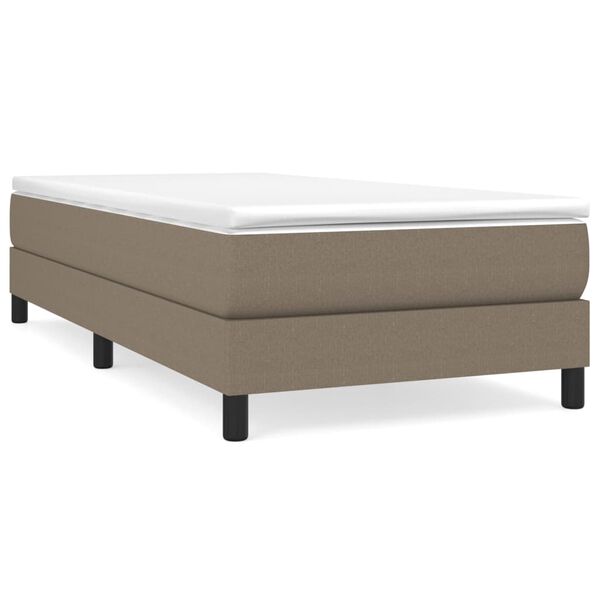 vidaXL Boxspring posteľ s matracom sivohned&yacute; 100x200 cm l&aacute;tka
