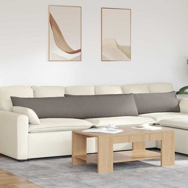 vidaXL Vank&uacute;&scaron;e na pohovku 2 pcs Sivohned&aacute; 200 x 40 cm l&aacute;tka
