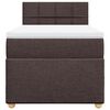 vidaXL Boxspring posteľ s matracom tmavohned&aacute; 100x200 cm l&aacute;tka