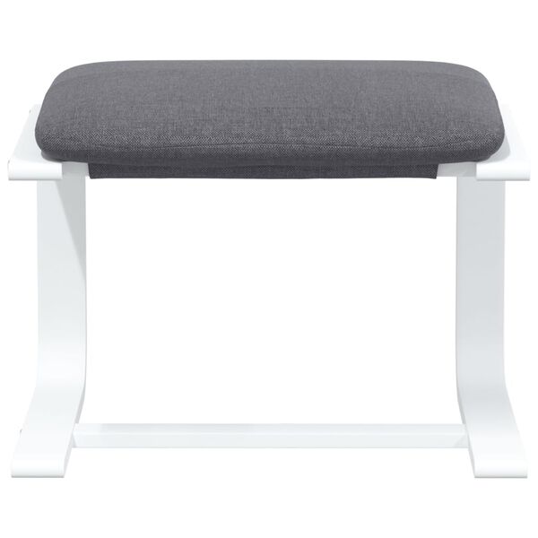 vidaXL Podnožka tmavosiv&aacute; 51x41x40 cm l&aacute;tkov&aacute;