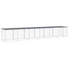 vidaXL Klietka pre kurčat&aacute; strecha antracitov&aacute; 603x98x90 cm poz. oceľ