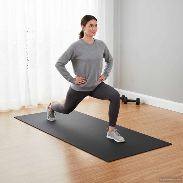 vidaXL Ochrann&aacute; podložka na &scaron;port Čierna 150 x 75 x 0,6 cm PVC