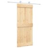 vidaXL Posuvn&eacute; dvere Pr&iacute;rodn&aacute; a biela 85 x 210 cm