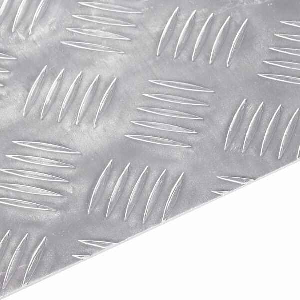 vidaXL Schodov&yacute; ro&scaron;t Obdĺžnikov&yacute; 2 pcs Strieborn&aacute; 60 x 50 cm Hlin&iacute;k