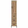 vidaXL Highboard Remeseln&yacute; dub 34,5 x 34 x 180 cm Kompozitn&eacute; drevo