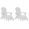 vidaXL Z&aacute;hradn&aacute; stolička 2 pcs Biela 83 x 74 x 92 cm Polyetyl&eacute;n