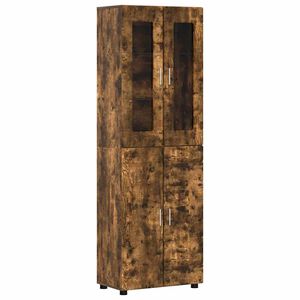 vidaXL Highboard FLORIN 60 x 35 x 182 cm Dymov&aacute; dub Kompozitn&eacute; drevo
