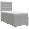 vidaXL Posteľ boxspring s matracom Svetlosiv&aacute; 80 x 200 cm L&aacute;tka