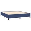 vidaXL Posteľn&yacute; r&aacute;m boxspring s matracom modr&yacute; 160x200 cm l&aacute;tka