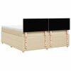 vidaXL Posteľn&yacute; r&aacute;m boxspring s matracom kr&eacute;mov&yacute; 180x200 cm l&aacute;tka